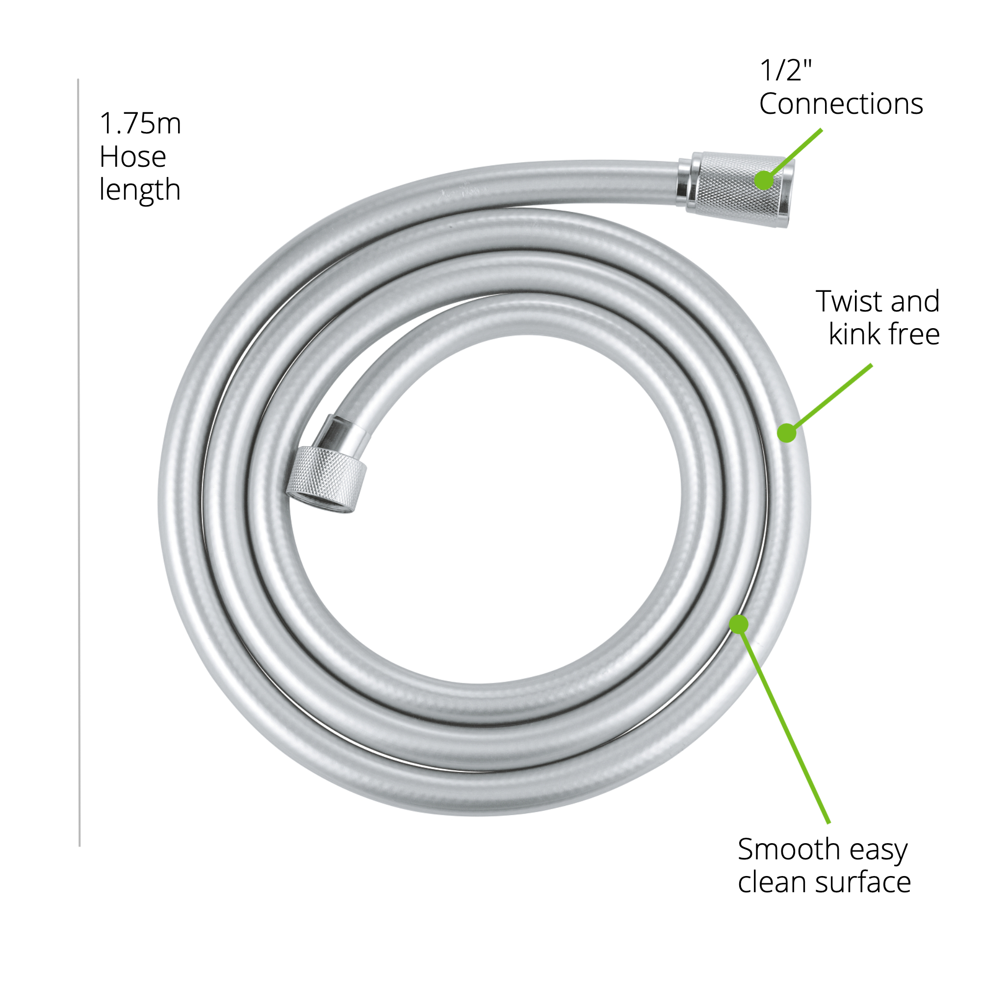 Grohe Silverflex 1.75 Metre Shower Hose