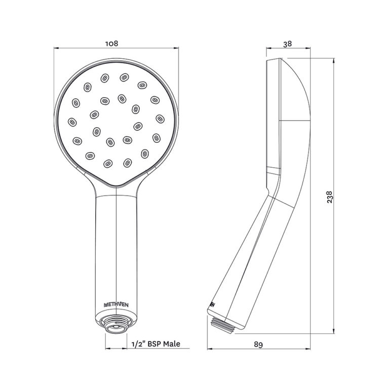 Methven Kiri MK2 Satinjet Hand Shower Chrome