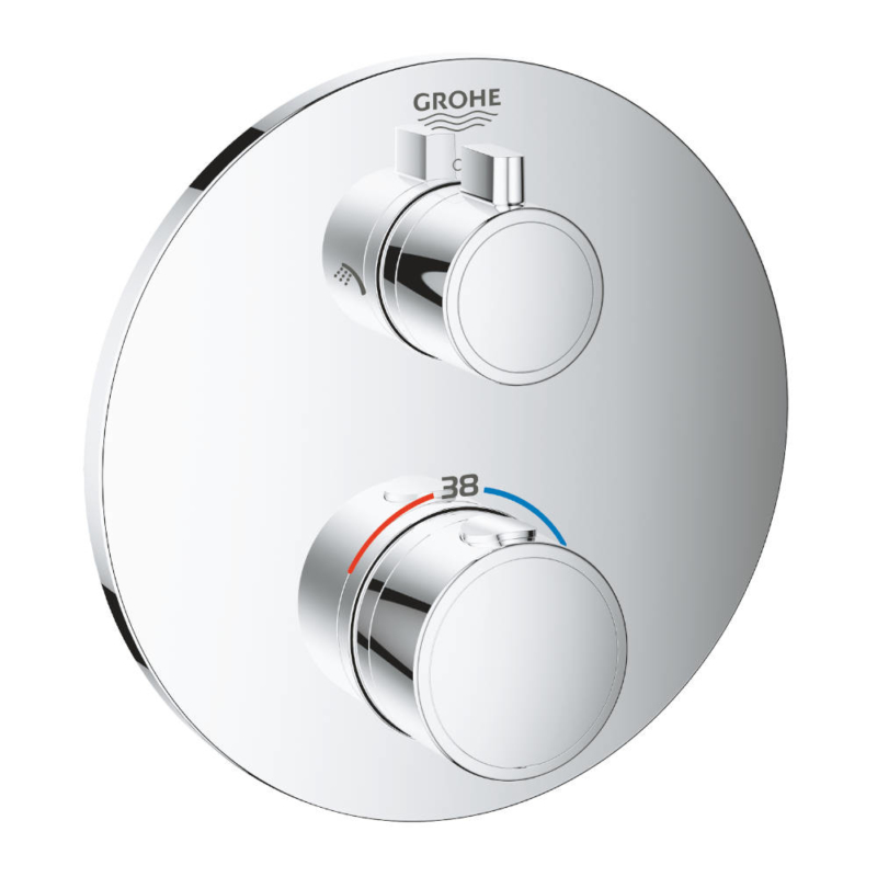 Grohe Grotherm Thermostatic Shower Mixer Two Outlets for Concealed Installation 24076000 - Main