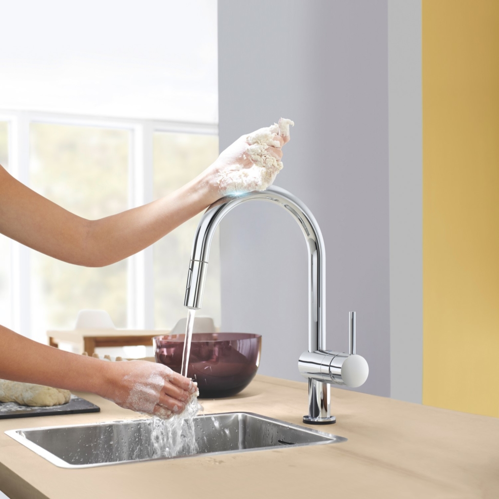 Grohe Minta 1/2″ Single Lever Kitchen Mixer Tap Touch Control