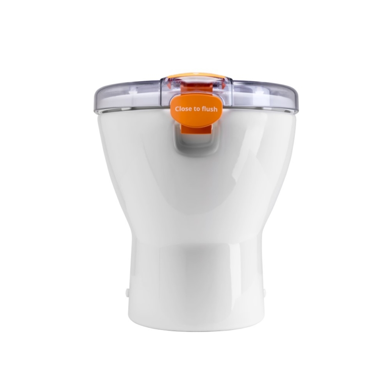 Propelair WC Mk2 - Clear Lid - Orange Latch - Close to Flush - 100-009 - main