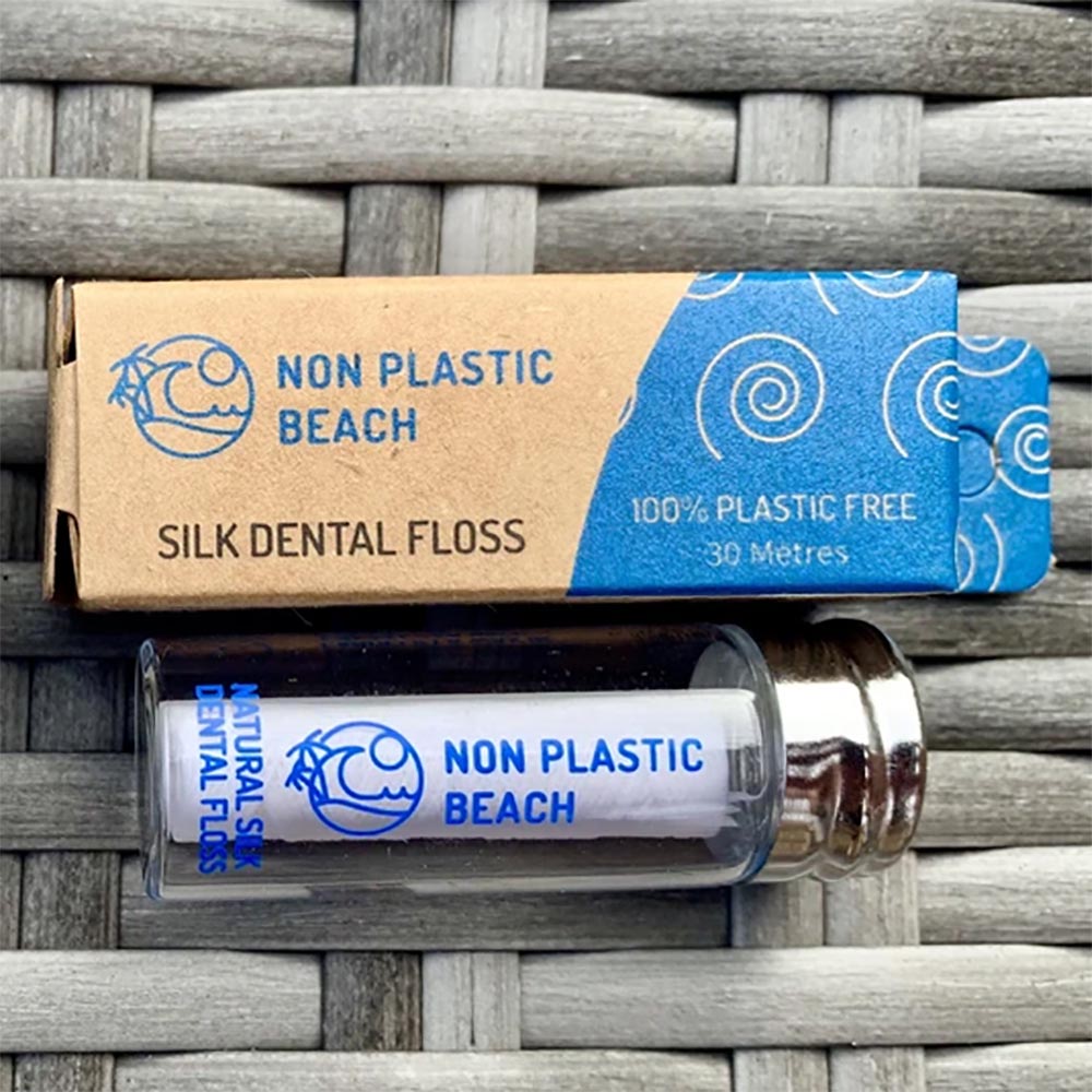 Non Plastic Beach Dental Floss with Glass Container_2
