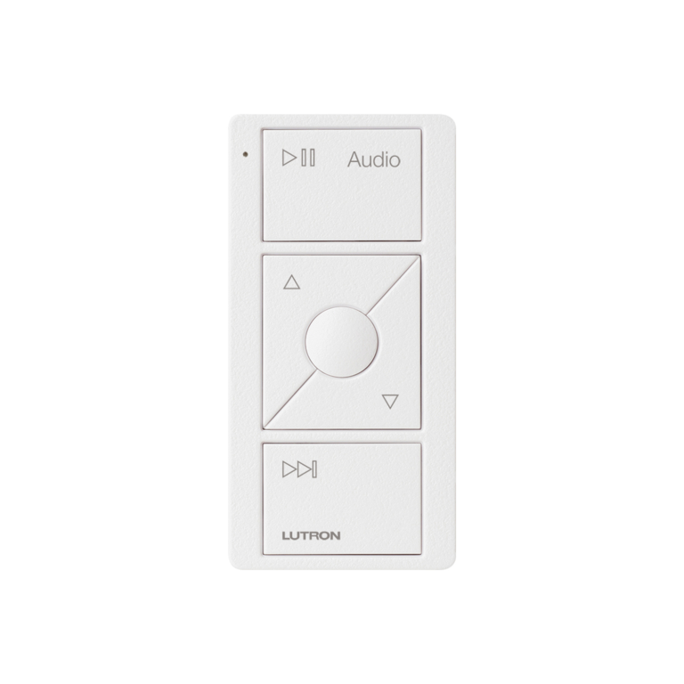 Lutron Pico Wireless White Remote Control 3 Button with RaiseLower Audio Control