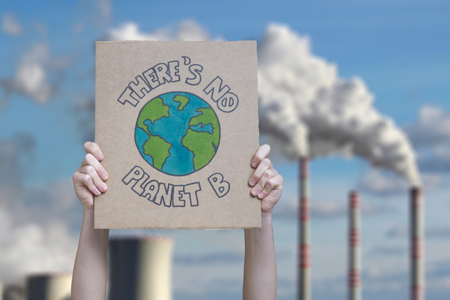 There is no planet b stock image