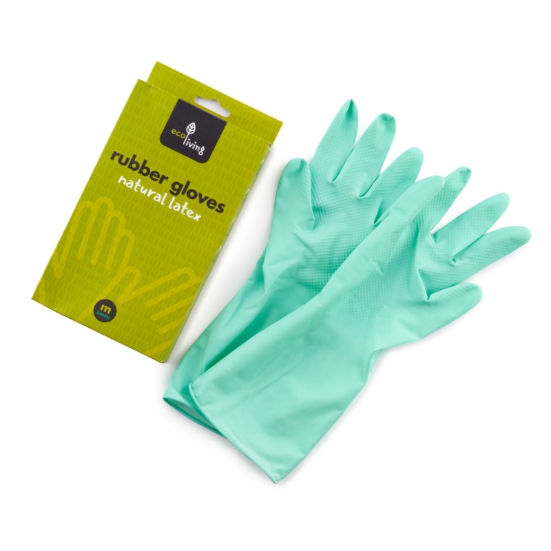 ecoLiving-Natural-Latex-Rubber-Gloves-Green-Medium-Main