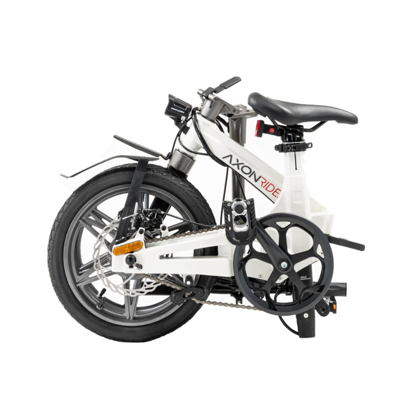Axon Rides Pro Max Folding Commuter eBike | Ivory White | Up To 30 Mile ...