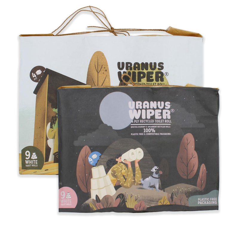 Uranus Wiper 18 Pack toilet roll packaging