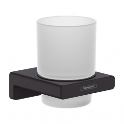 41749670 hansgrohe AddStoris Toothbrush Tumbler | Matt Black | 41749670