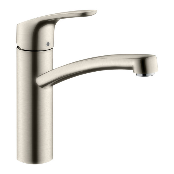 hansgrohe Focus Single Lever Swivel 160 Stainless Steel Kitchen Mixer