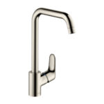 hansgrohe Focus Single Lever Swivel 260 Stainless Steel Kitchen Mixer