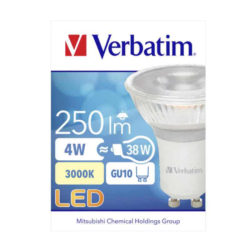 Verbatim Dichroic LED GU10 4W | SaveMoneyCutCarbon