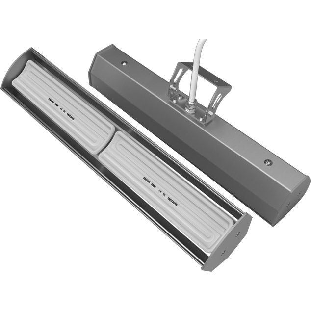 Herschel Advantage IR2 1300W Silver and White Far Infrared Workspace Heater