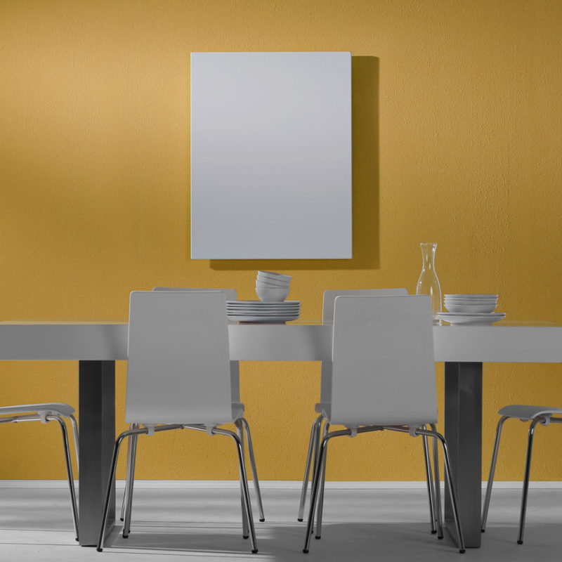 Herschel Inspire White Far Infrared Panel Heater Dining Room