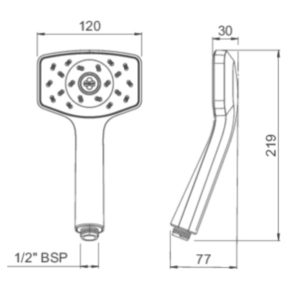 methven waipori satinjet hand shower