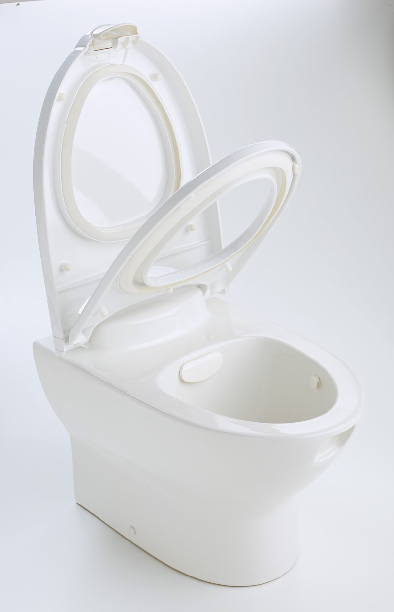 Propelair HighPerformance Toilet White Lid & Push Button Flush