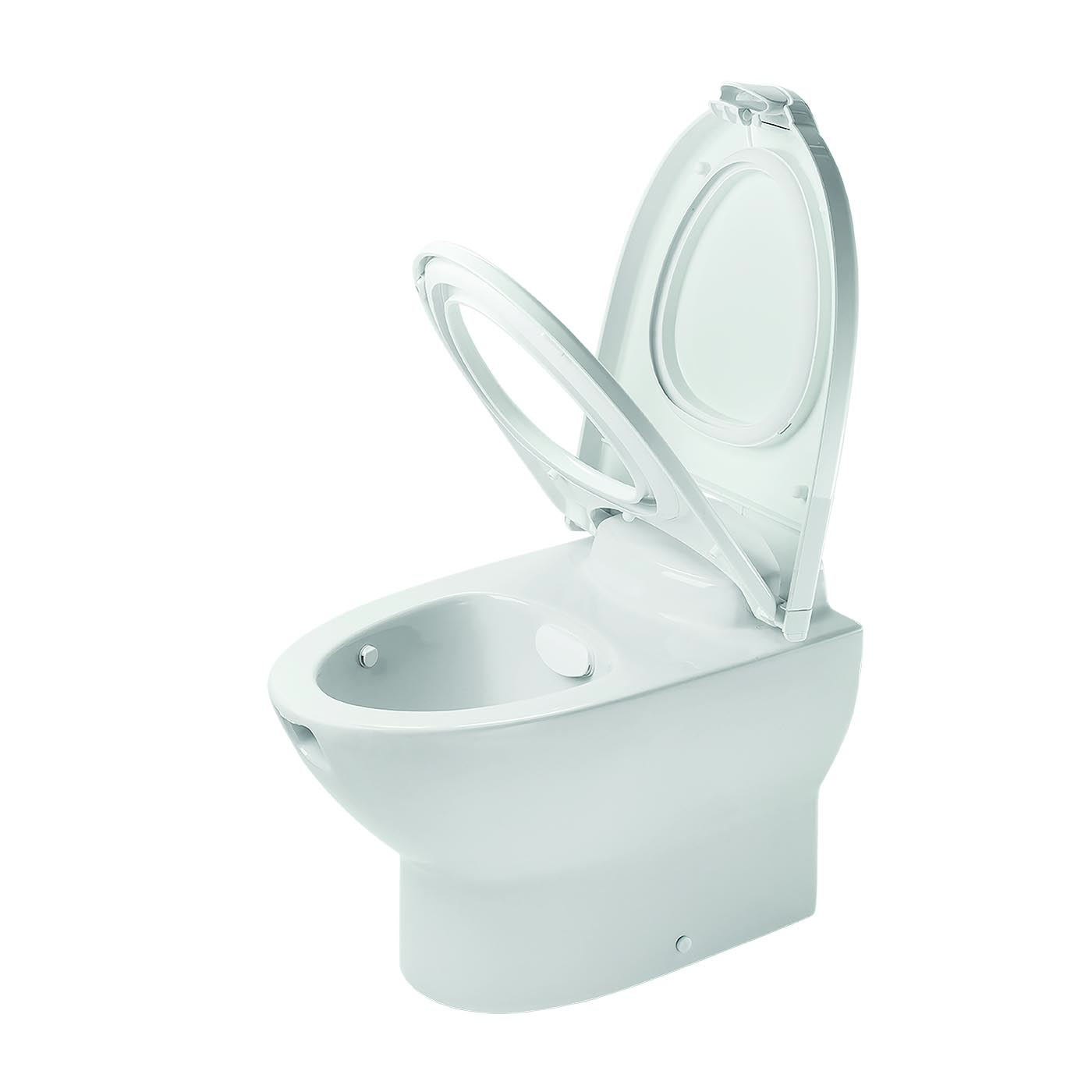 Propelair HighPerformance Toilet White Lid & Push Button Flush