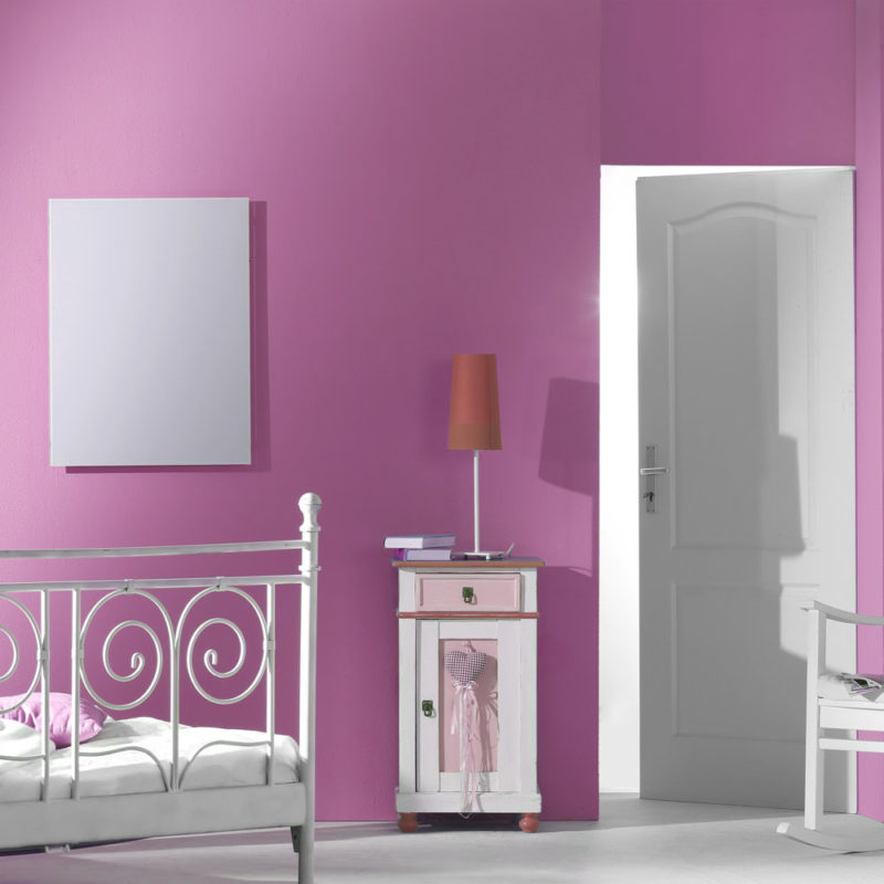 Herschel Inspire White Glass Far Infrared Panel Heater Bedroom Installation